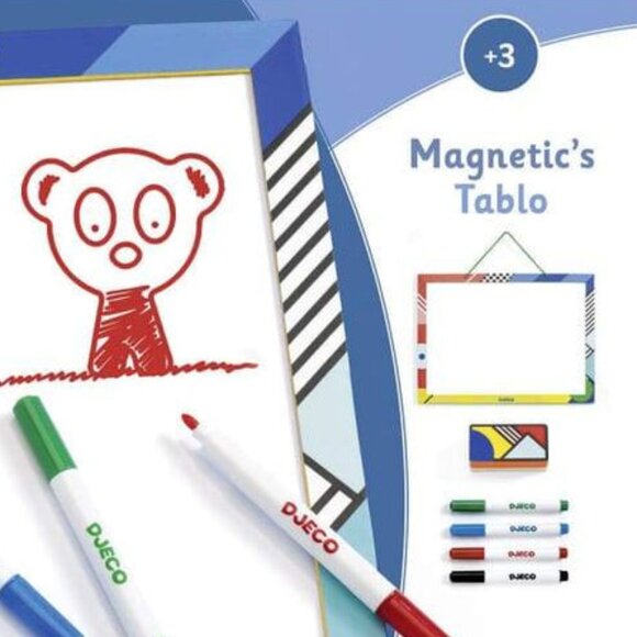 New Sealed Djeco Wooden Magnetic White Board For Age 3+ - Picture 5 of 13